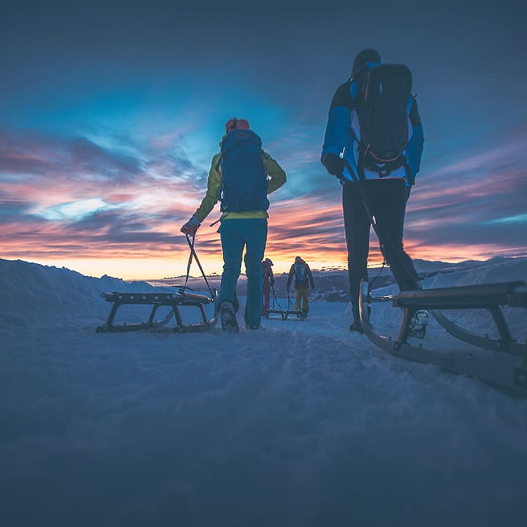 Winterrodelbahn und Plose nights